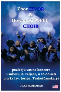 Koncert Zbor Izvor & Howard Gospel Choir